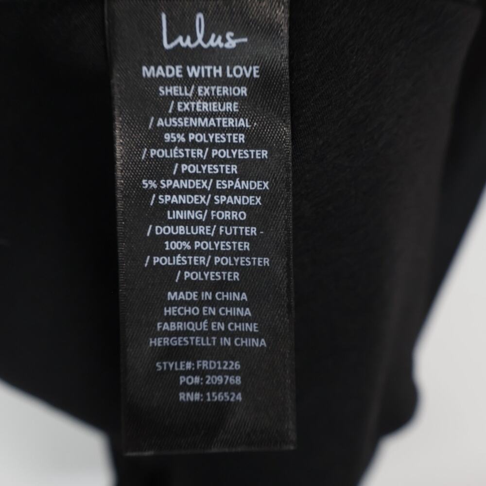 Lulus Exceptional Status Black Halter Backless Satin Slip Midi Dress Small NWT - Picture 7 of 8